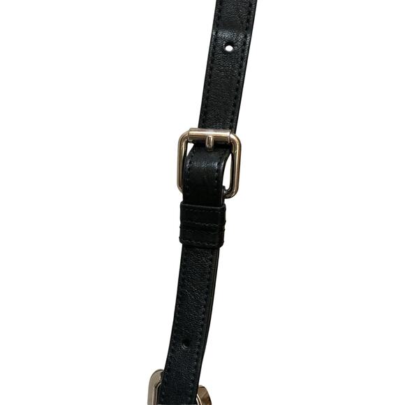 Marc Jacobs Paradise Baxter Luxury Lambskin Leather Black Crossbody Silver Studs - Picture 9 of 12